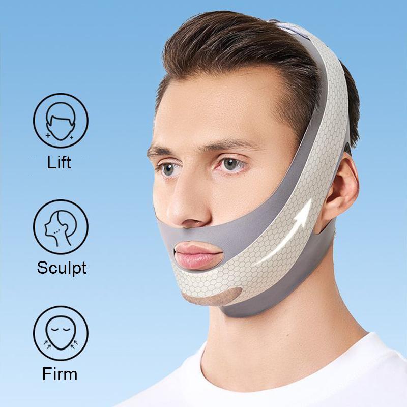 Face Mask Skincare - Doppelkinn-Gesichtsmaske, Gesichtsstraffungsband, Hautpflegegürtel, Formgebender Lifting-Bandage zur