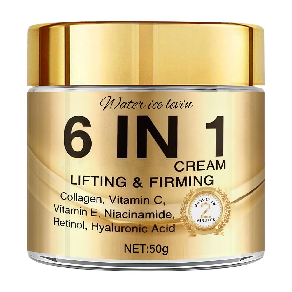 Vitamin C Serum - 6 IN 1 Kollagen-Gesichtscreme, straffende Feuchtigkeitscreme