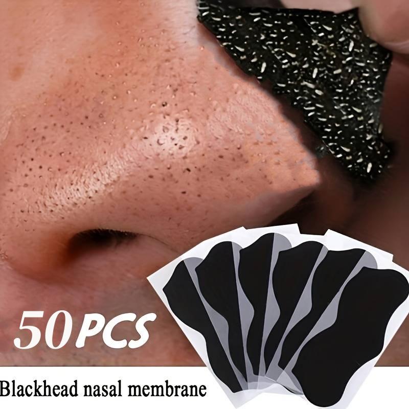 Face Mask Skincare - 50 Stück Nasen-Mitesserentferner-Maske Porenverengende Behandlungsaufkleber Schwarze