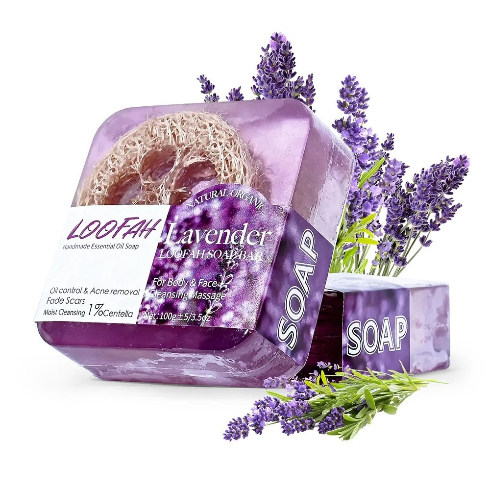 Cleanser Face - 100g Bio-Lavendelöl-Seife, zur Reinigung von Körper,