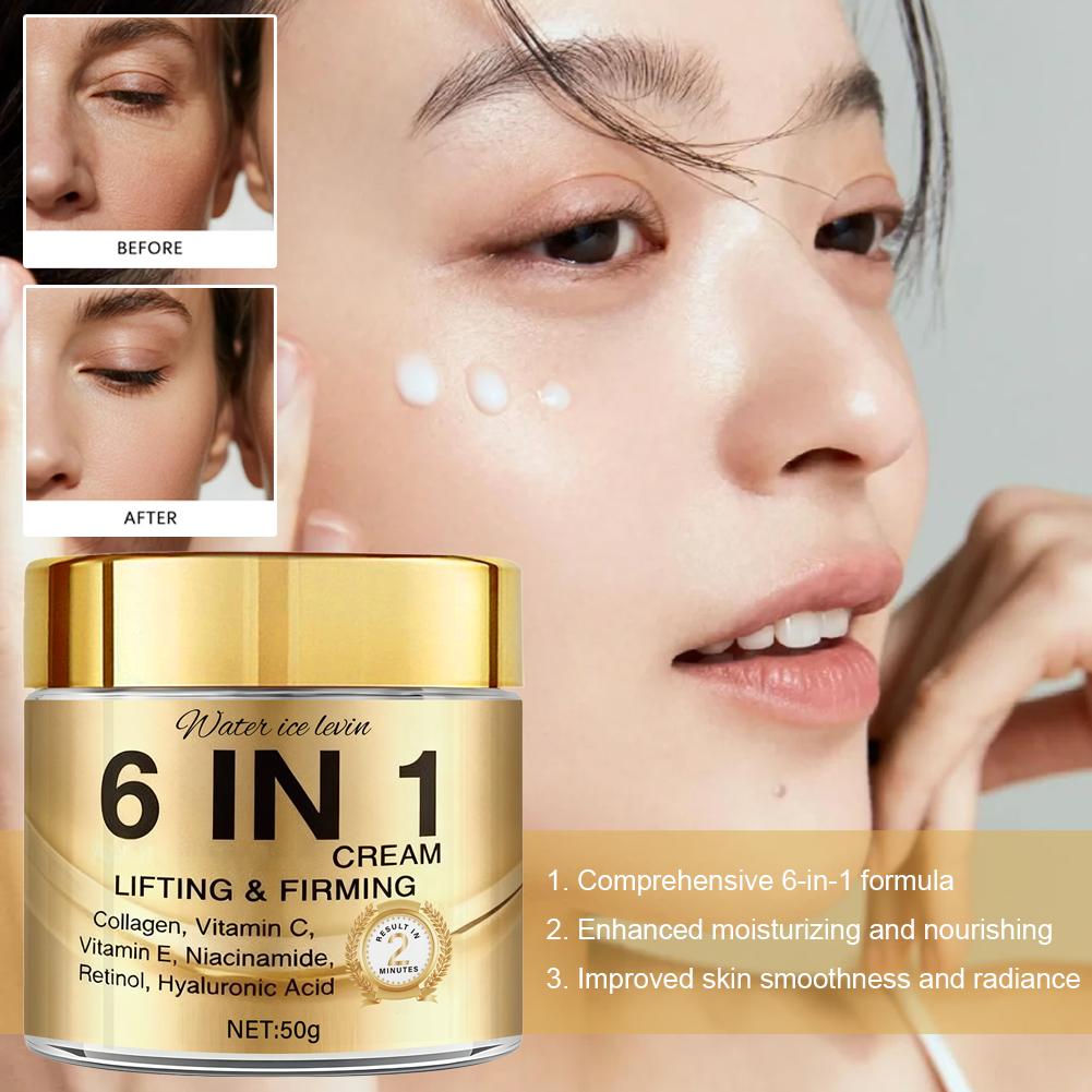 6 IN 1 Kollagen-Gesichtscreme, – Vitamin C Serum Bewertung und Preis