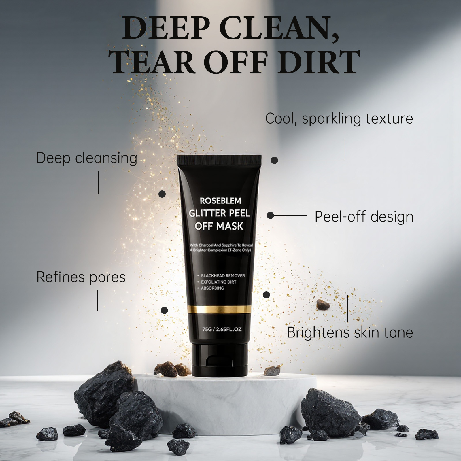 Natürliche Aktivkohle-Mitesser – Cleanser Face Bewertung und Preis