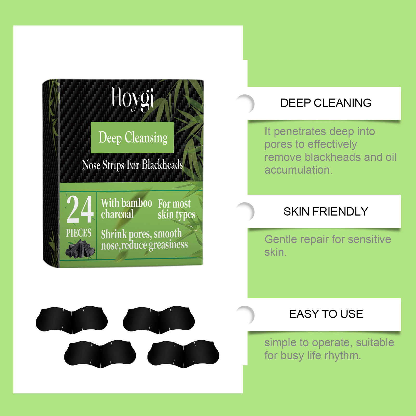 Bambuskohle-Nasenstreifen gege – Cleanser Face Bewertung und Preis